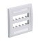 Panduit 10-PORT FLUSH MOUNT UNLOADED, DOUBLE GANG MINI-MOD, ELECTRIC IVORY ROHS CFPE10EI-2GY - alternate 2